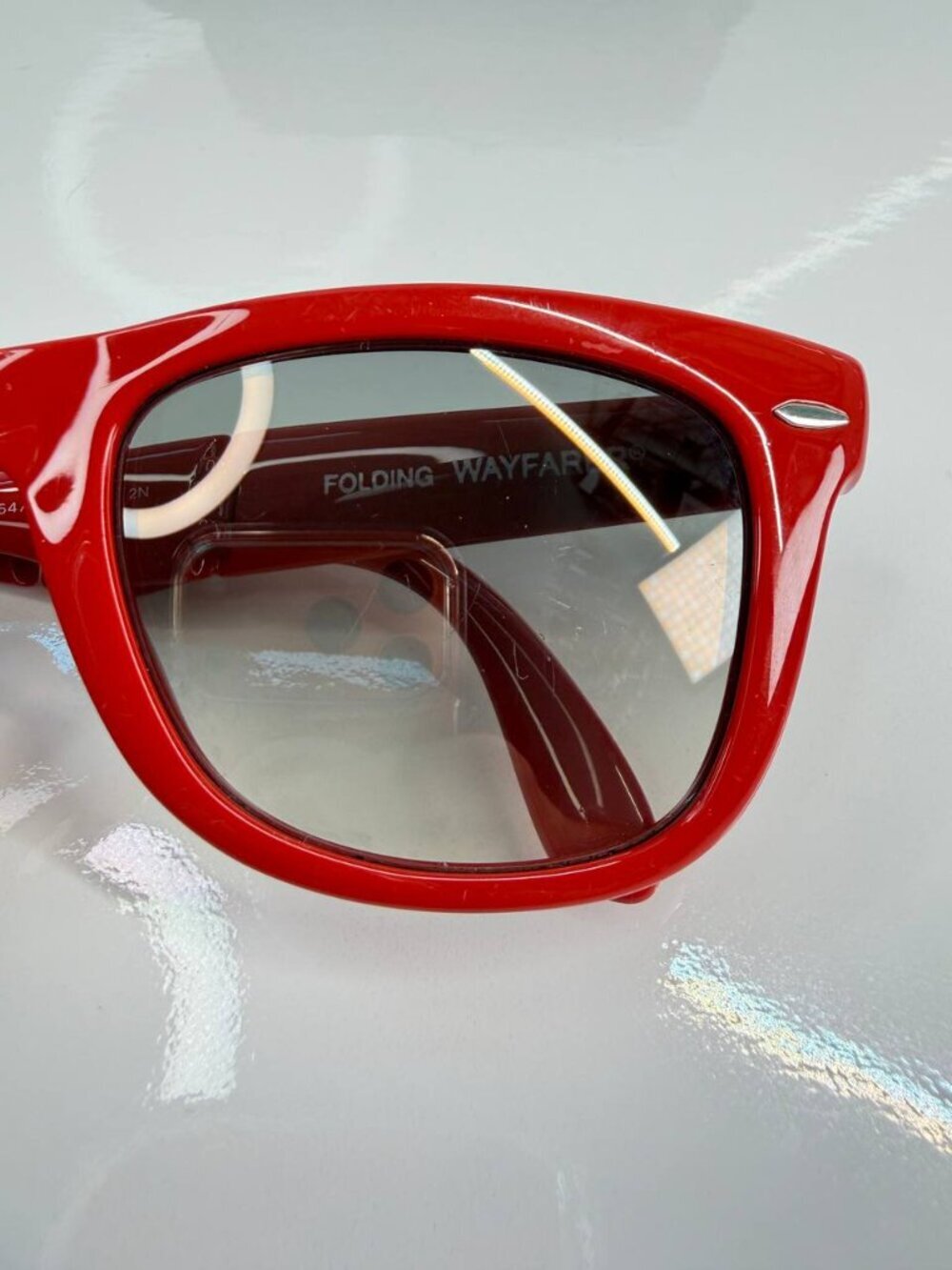 Ray-Ban Folding Wayfarer RB4105 Special Series Sunglasses – Red – Made in Italy - Picture 5 of 16